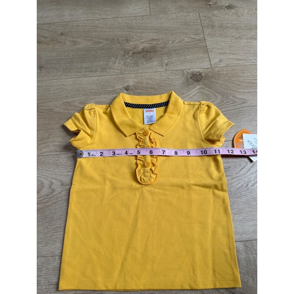 NWT Girls Kids Gymboree playproof uniforms nanotex short sleeve polo size 2T